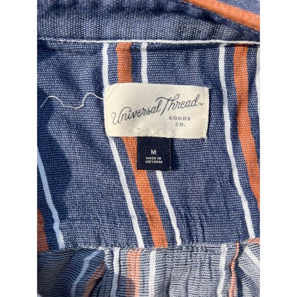 Universal Thread Blouse Women Size Medium Retro Collared Long Sleeve Button Down - Picture 4 of 5